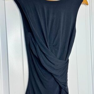 Free People We The Free Black Draped Front Tank Top - Size XS